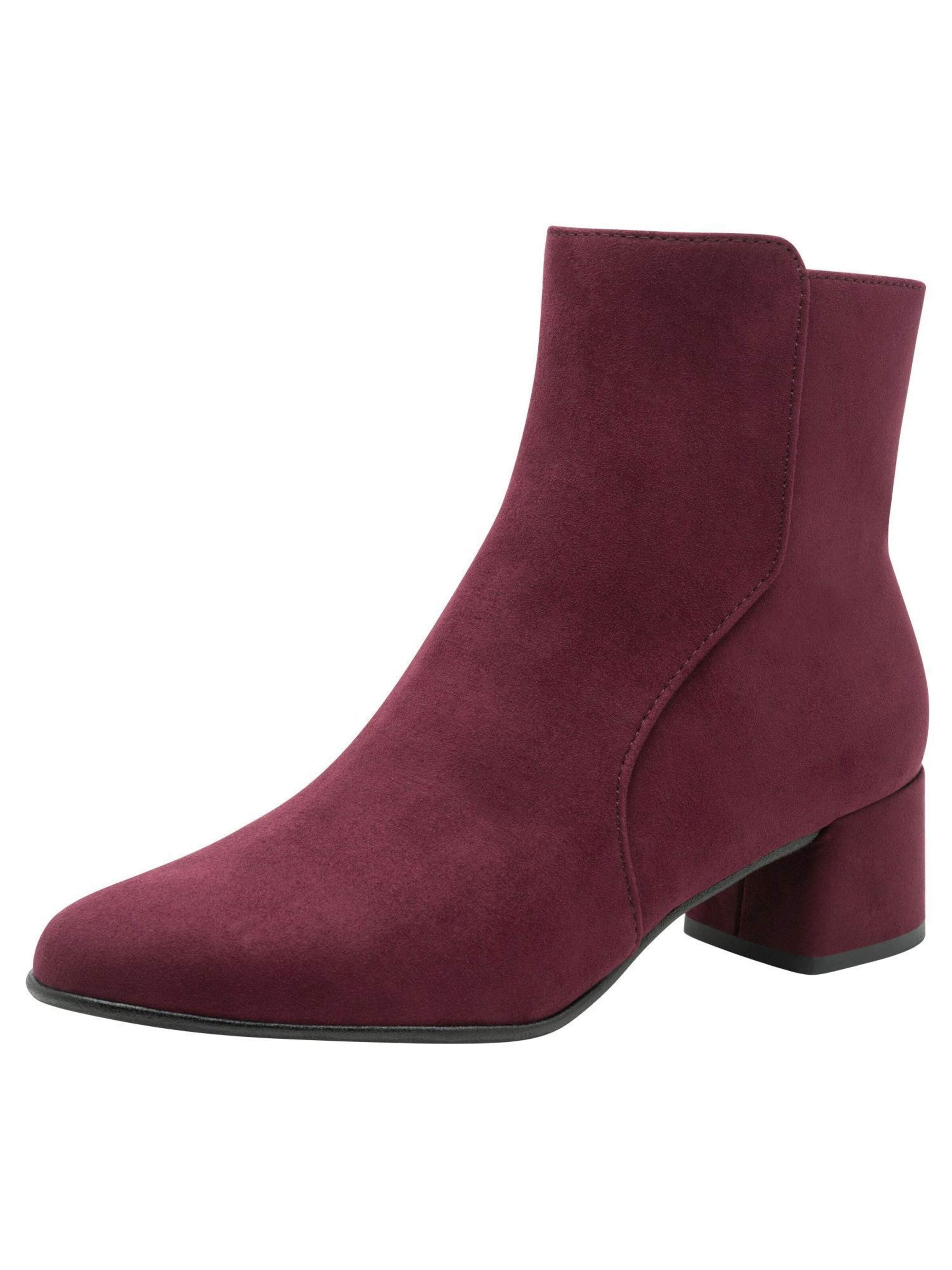 MARCO TOZZI Ankle boots in Red: front
