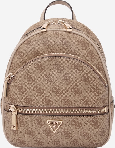GUESS Ruksak 'MANHATTAN II BACKPACK' u smeđa / brokat, Pregled proizvoda