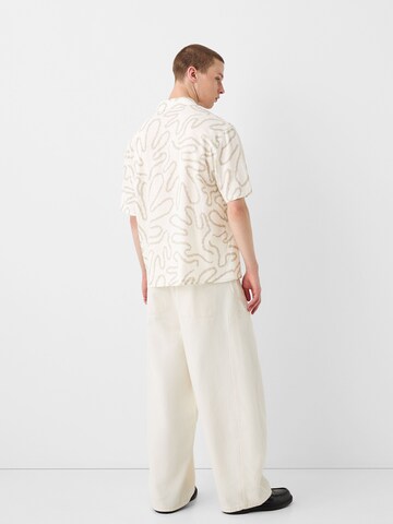Bershka Comfort fit Overhemd in Beige