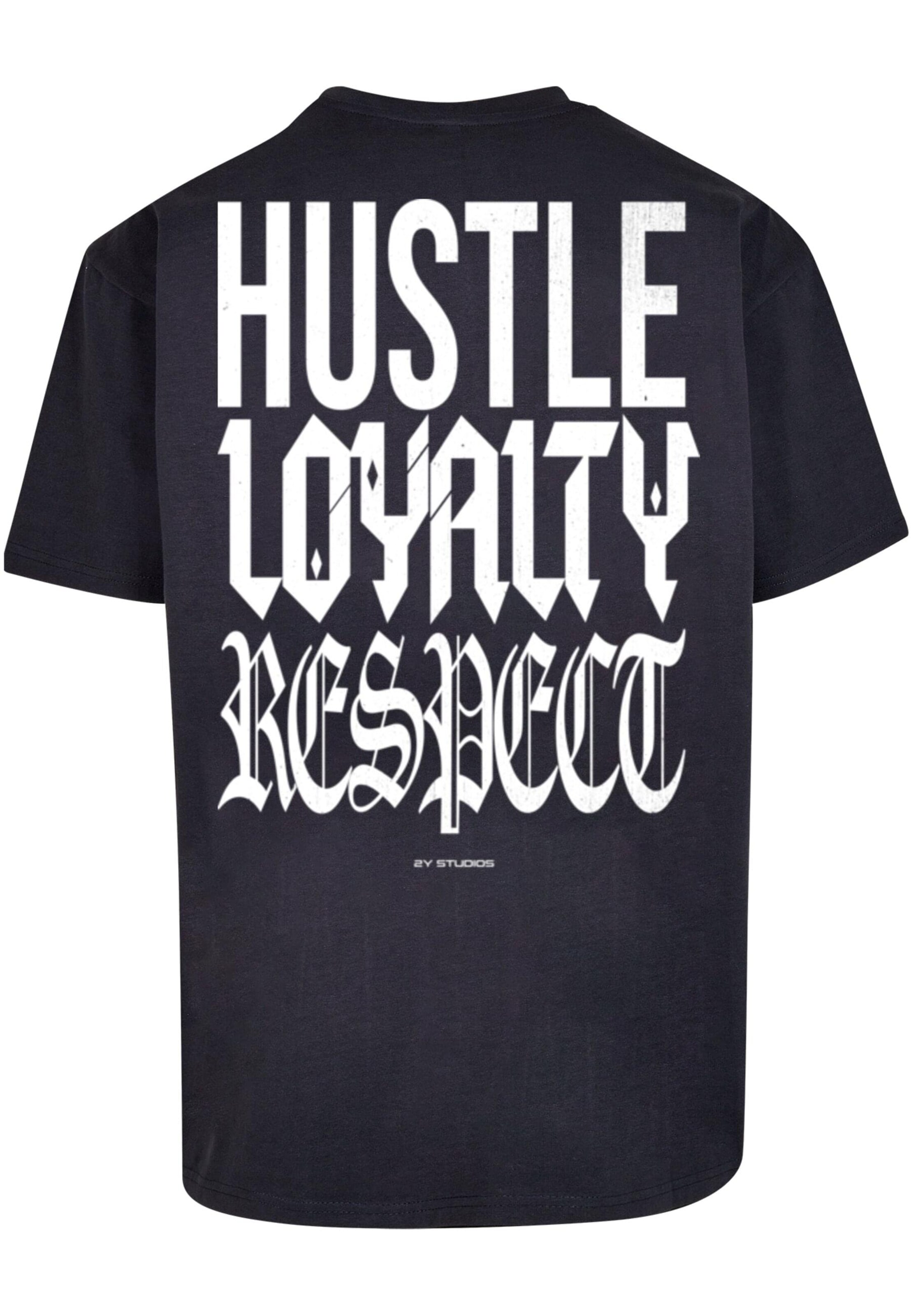 T-Shirt 'Hustle Loyalty Respect' 2Y Studios en bleu