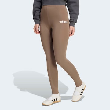 ADIDAS SPORTSWEAR Workout Pants 'Essentials' in Brown: front