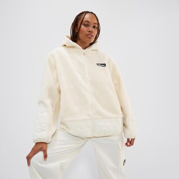 ELLESSE Kunstfelljacke 'Axamer' in Weiß: Vorderseite