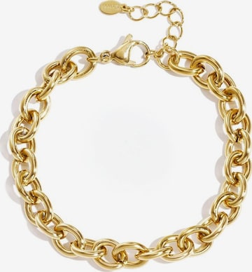 Braccialetto 'CHUNKY CHARM' di Cala Rose in oro: frontale