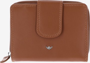 Porte-monnaies 'Polo' GOLDEN HEAD en marron : devant