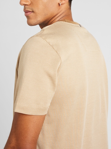 T-Shirt 'Tiburt 426' BOSS Black en beige