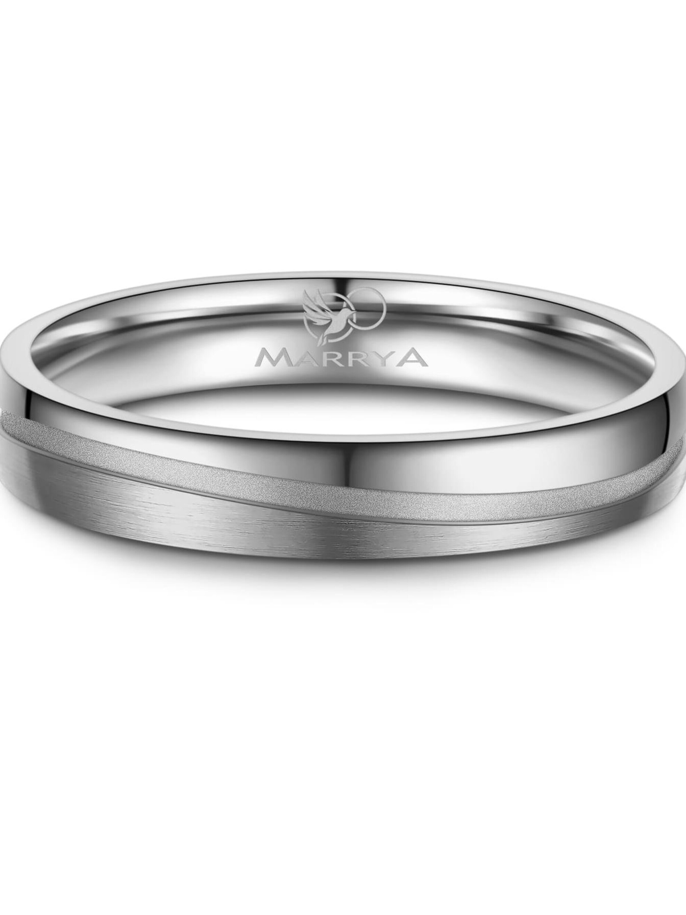 Anello 'MARRYA TI-43 Ehering aus Titan' di MARRYA in argento