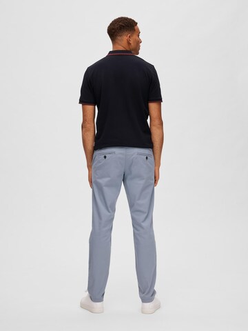 SELECTED HOMME Slimfit Chinobyxa 'New Miles' i blå