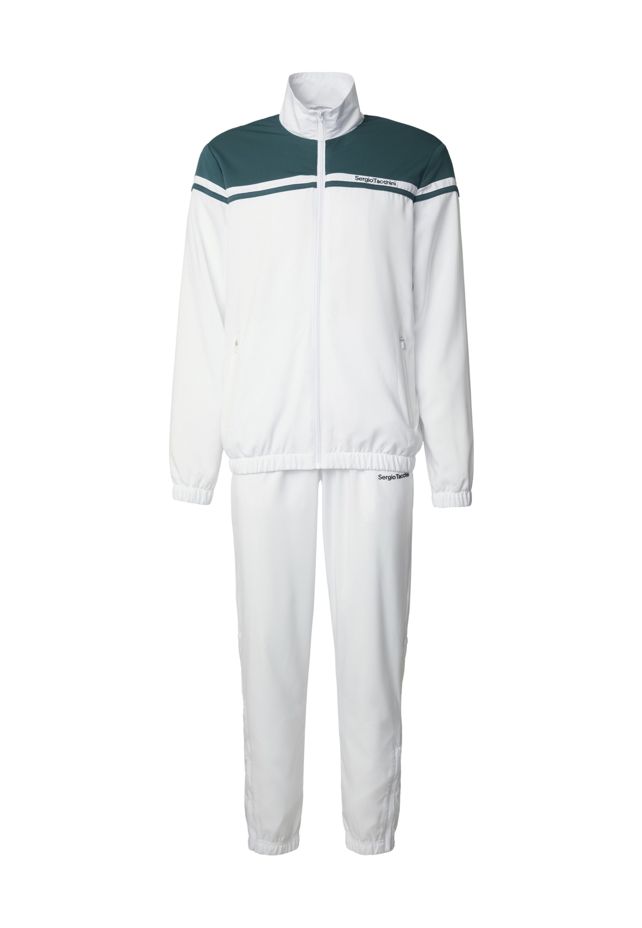 Sergio Tacchini - Fato de treino 'Riflesso' em branco: frente