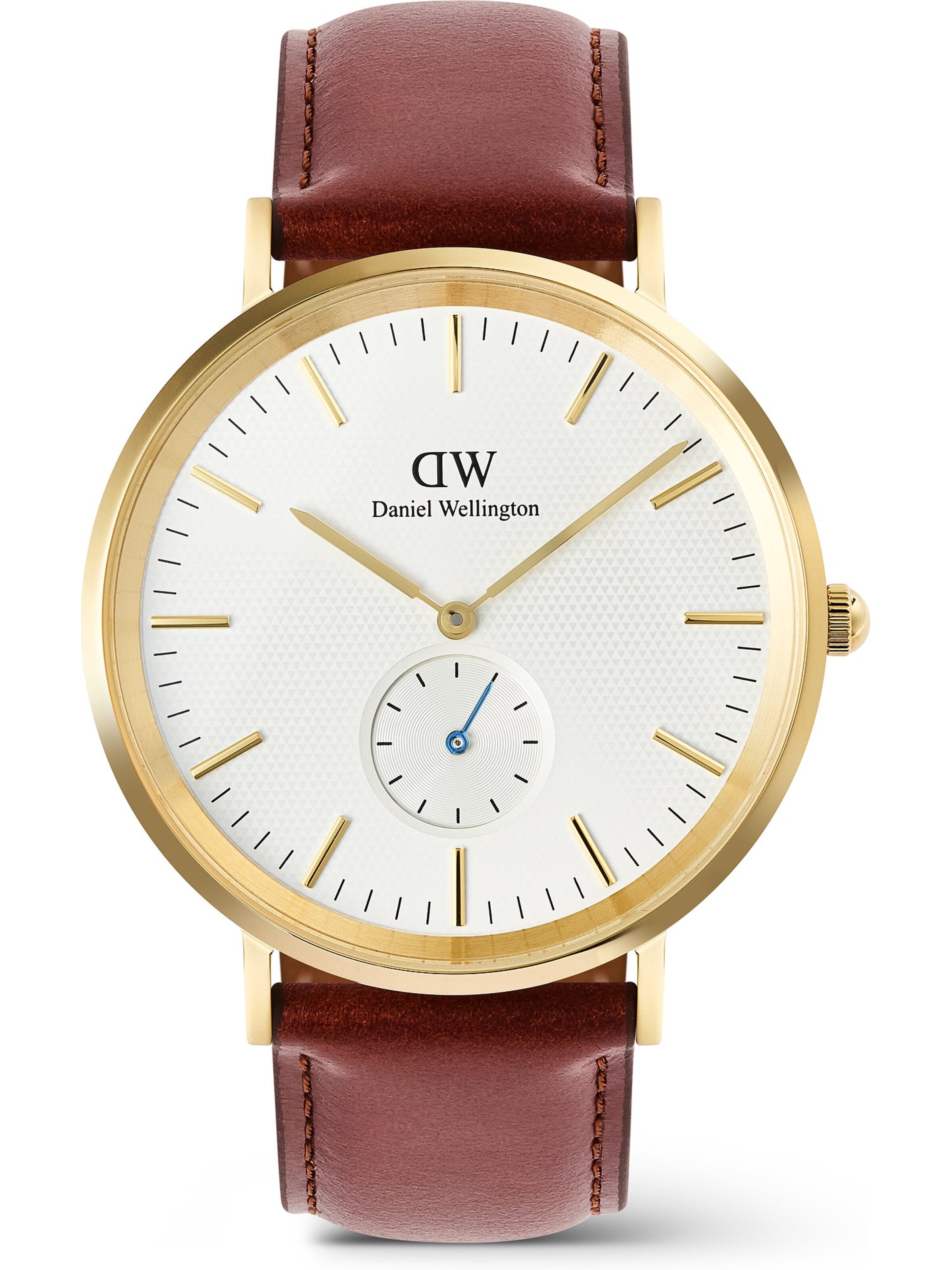 Daniel Wellington Analoguhr in Rot: Vorderseite