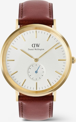 Daniel Wellington Analoguhr in Rot: Vorderseite
