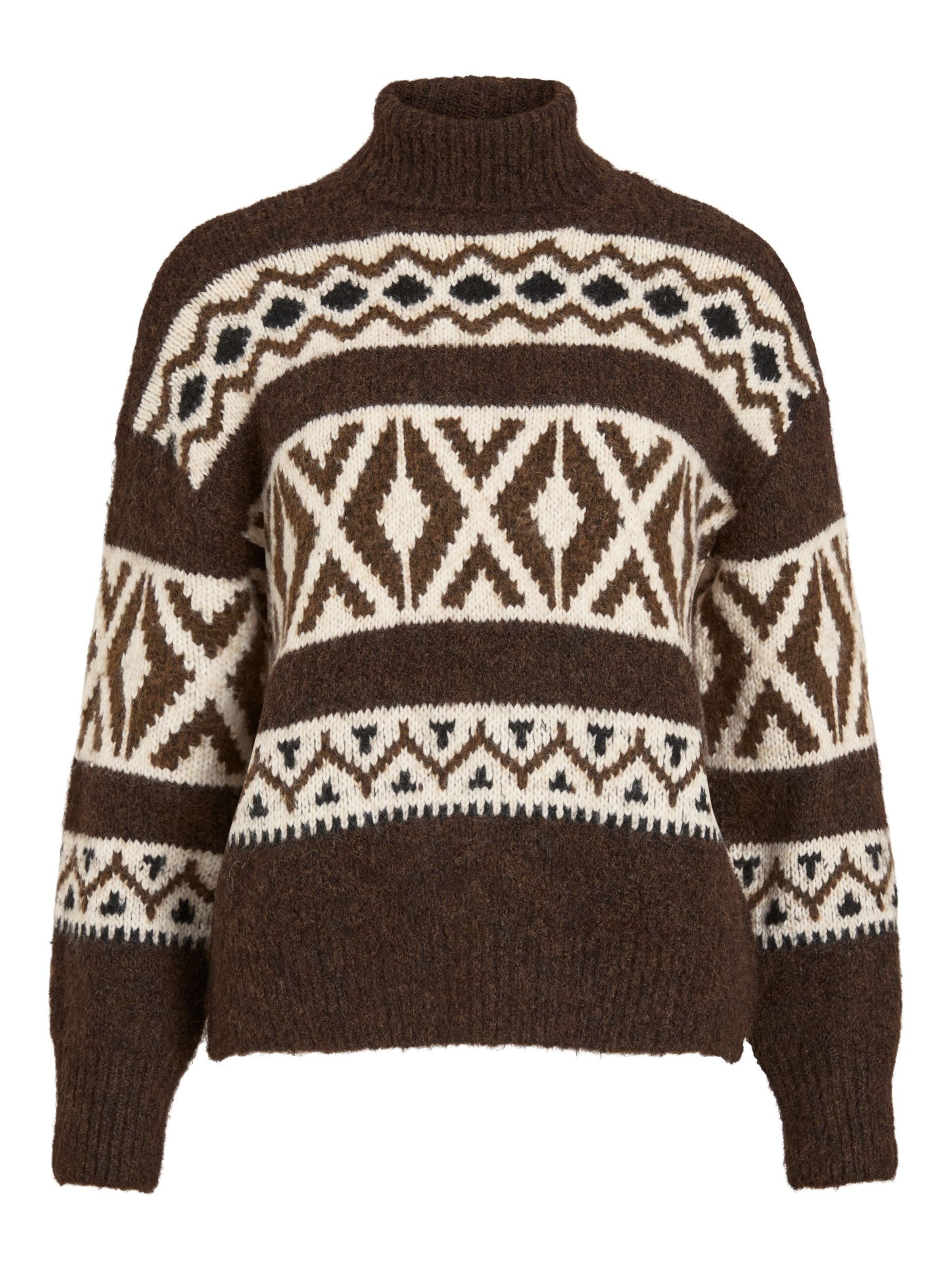 Pull-over 'VILAENA' VILA en marron : devant