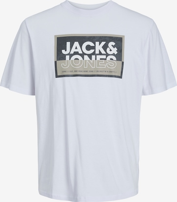 T-Shirt 'LOGAN' JACK & JONES en blanc : devant