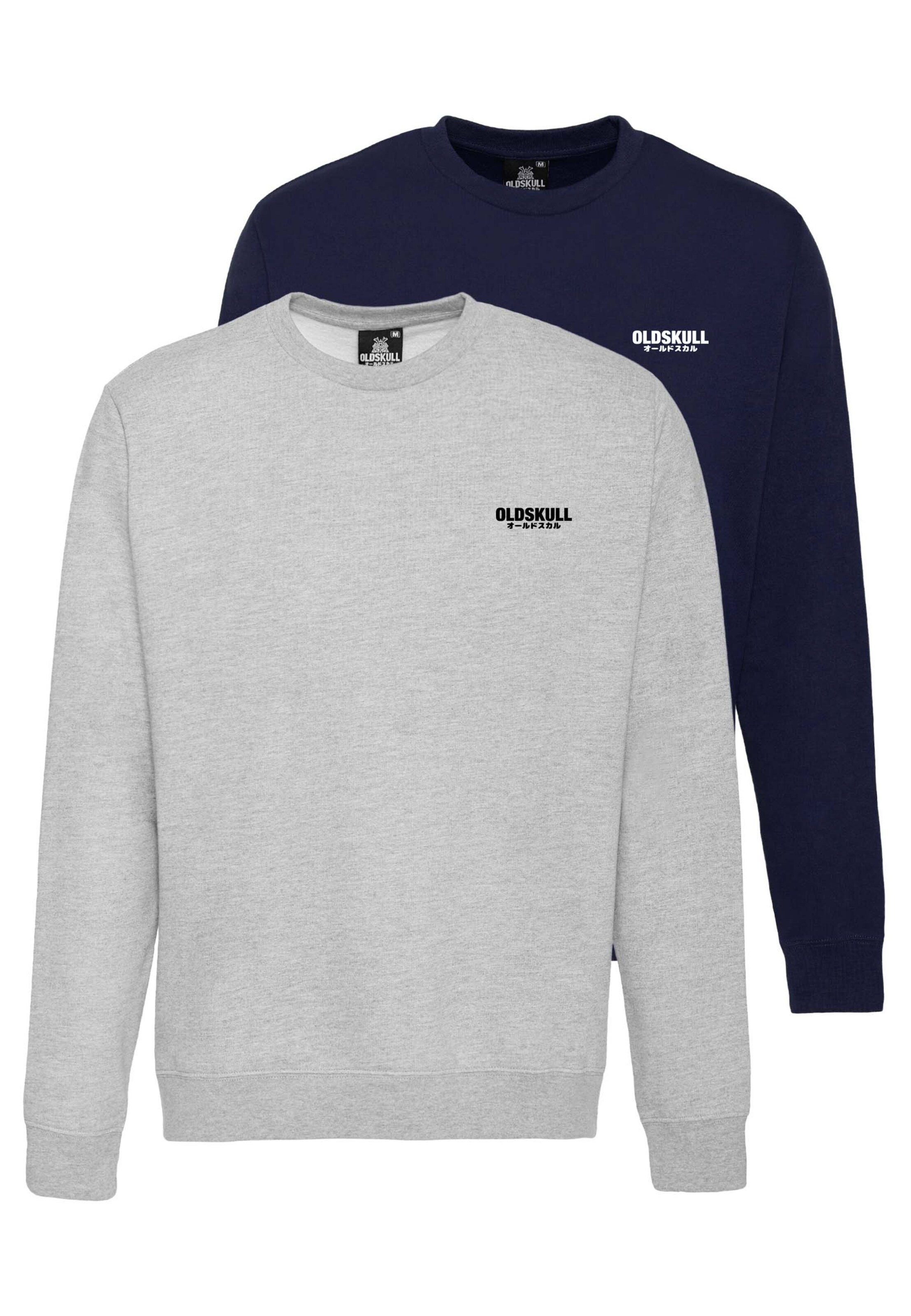 Oldskull Sweatshirt in Dark blue / Light grey, Item view
