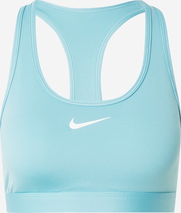 NIKESportski grudnjak 'Swoosh' - plava boja: prednji dio