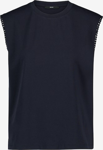 zero Shirt in Blauw: voorkant