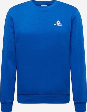 ADIDAS SPORTSWEAR Bluzka sportowa 'Essentials Fleece' w kolorze niebieski: przód