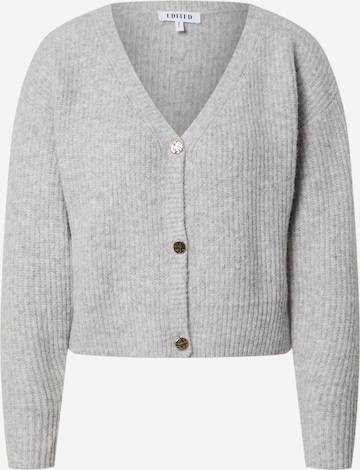 EDITED Knit Cardigan 'Ronja' in Grey: front
