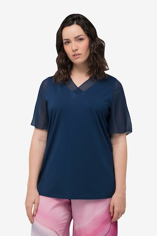 Ulla Popken Blouse in Blauw: voorkant