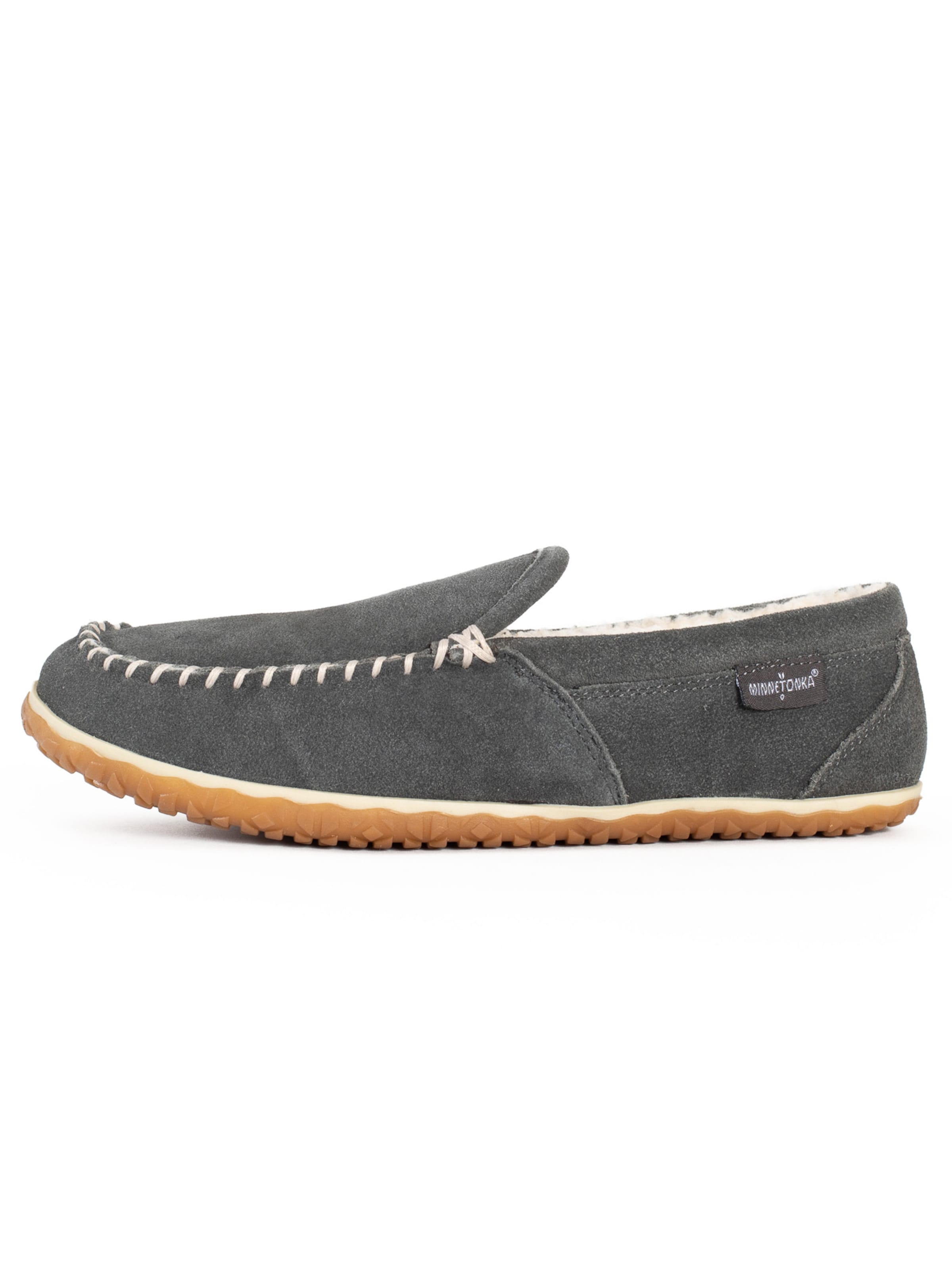 Minnetonka - Mocasines 'Tilden' en gris: frente