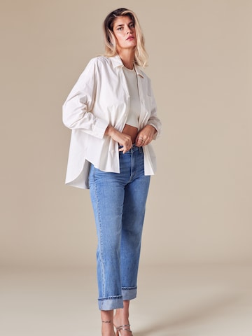 ABOUT YOU x Laura Giurcanu Blouse 'Alica' in White