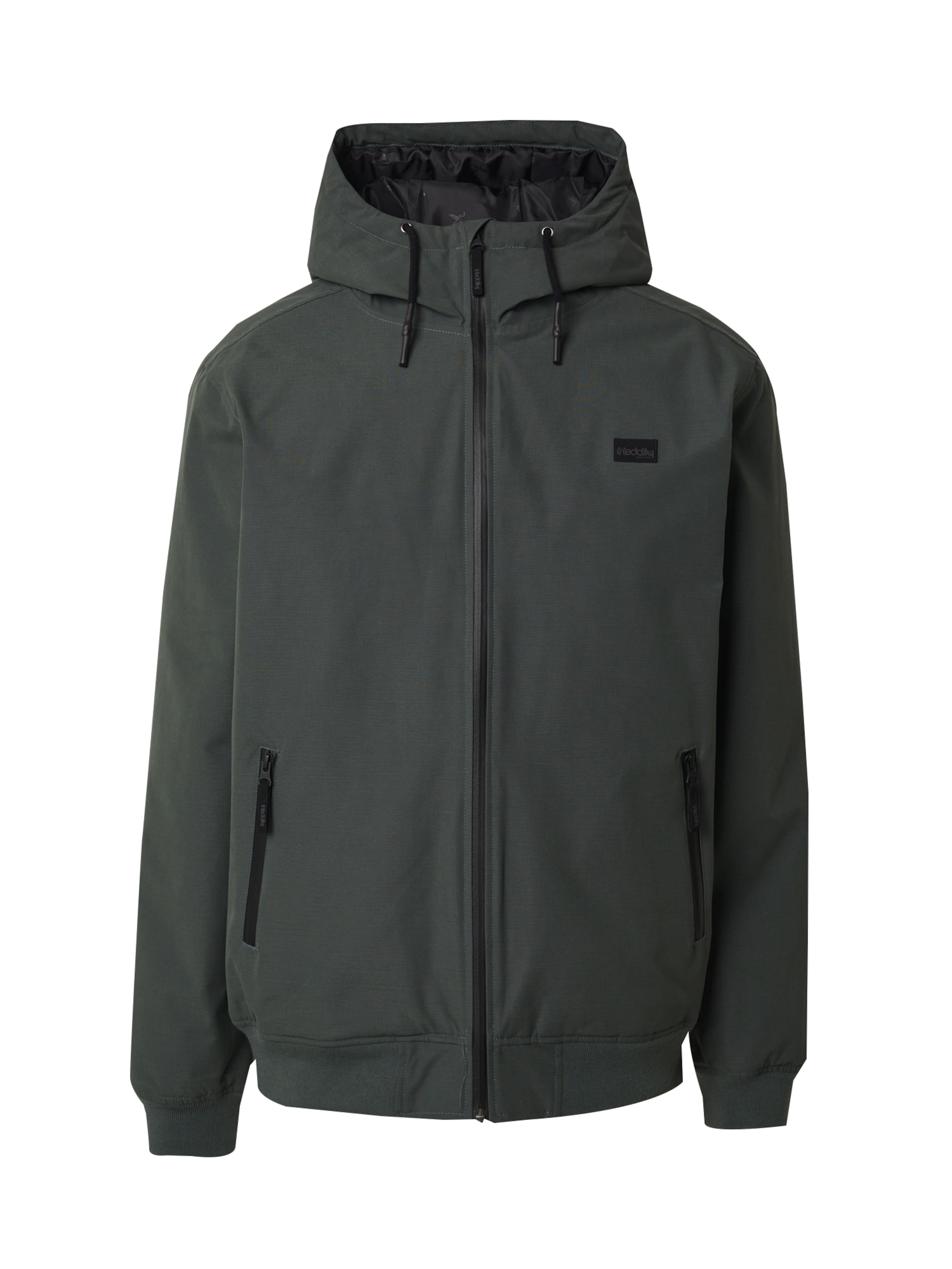 Iriedaily Средняя посадка Демисезонная куртка 'Nilas' в Зеленый: спереди