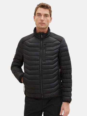 TOM TAILOR Between-Season Jacket in Black: front