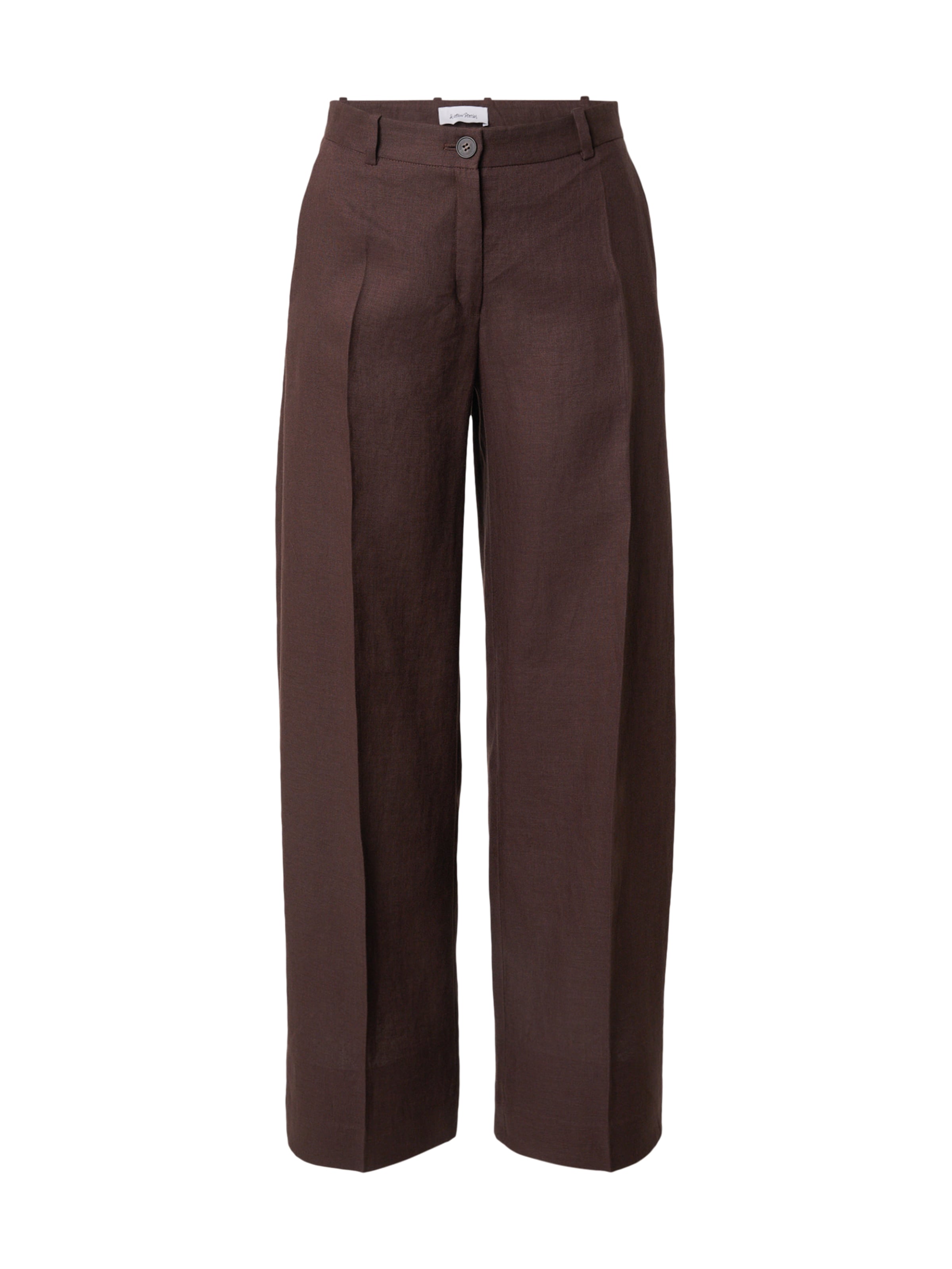 & Other Stories Bandplooibroek in Bruin: voorkant