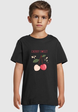 Merchcode Shirt 'Cherry Sweet' in Black: front