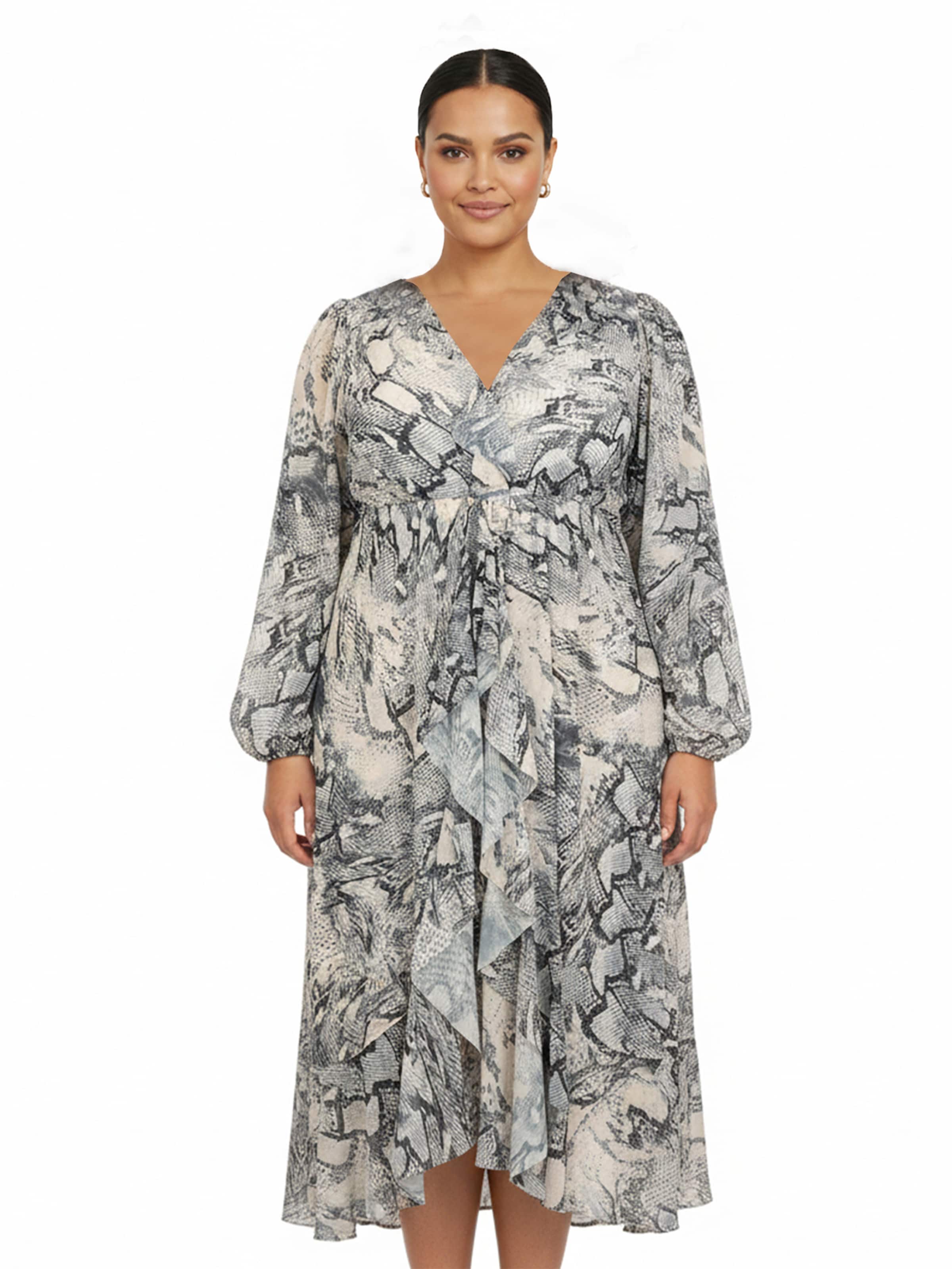 Robe YOEK en gris : devant