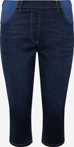 Ulla Popken Skinny Jeans in Blauw: voorkant