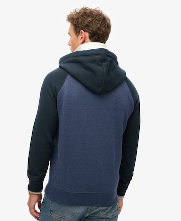 Superdry - Sudadera con cremallera 'Essential' en azul