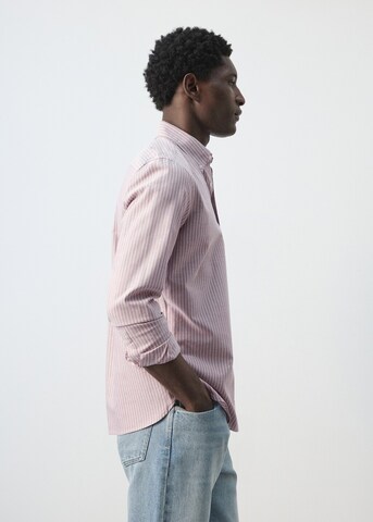 MANGO MAN Regular Fit Hemd 'Oxlir' in Pink