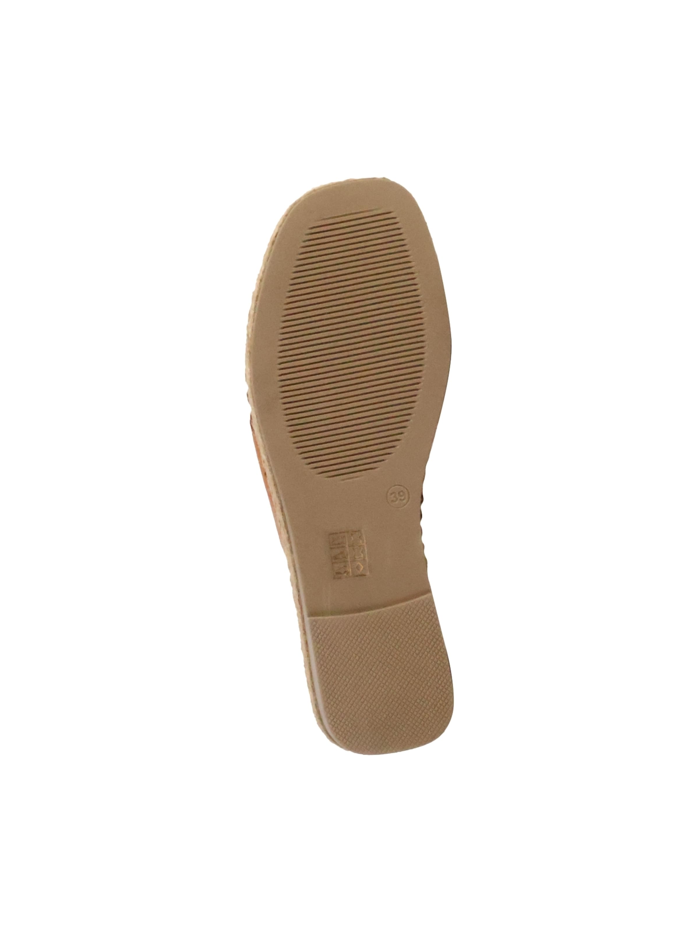 Sandales 'Flache Sandale aus TDF-Leder Alénoa' The Divine Factory en or