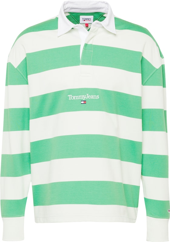 Tommy Jeans Shirt in Grün Weiß