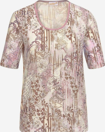 Goldner Shirt in Beige: Vorderseite