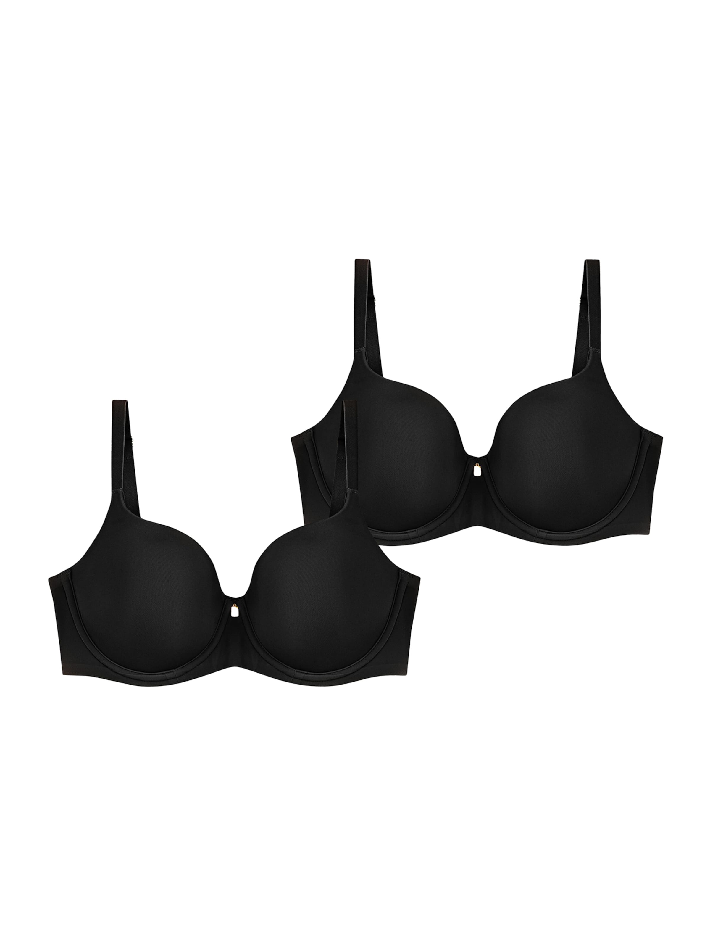 TRIUMPH T-Shirt Bügel-BH ' Body Make-Up Essentials ' in Schwarz: Vorderseite