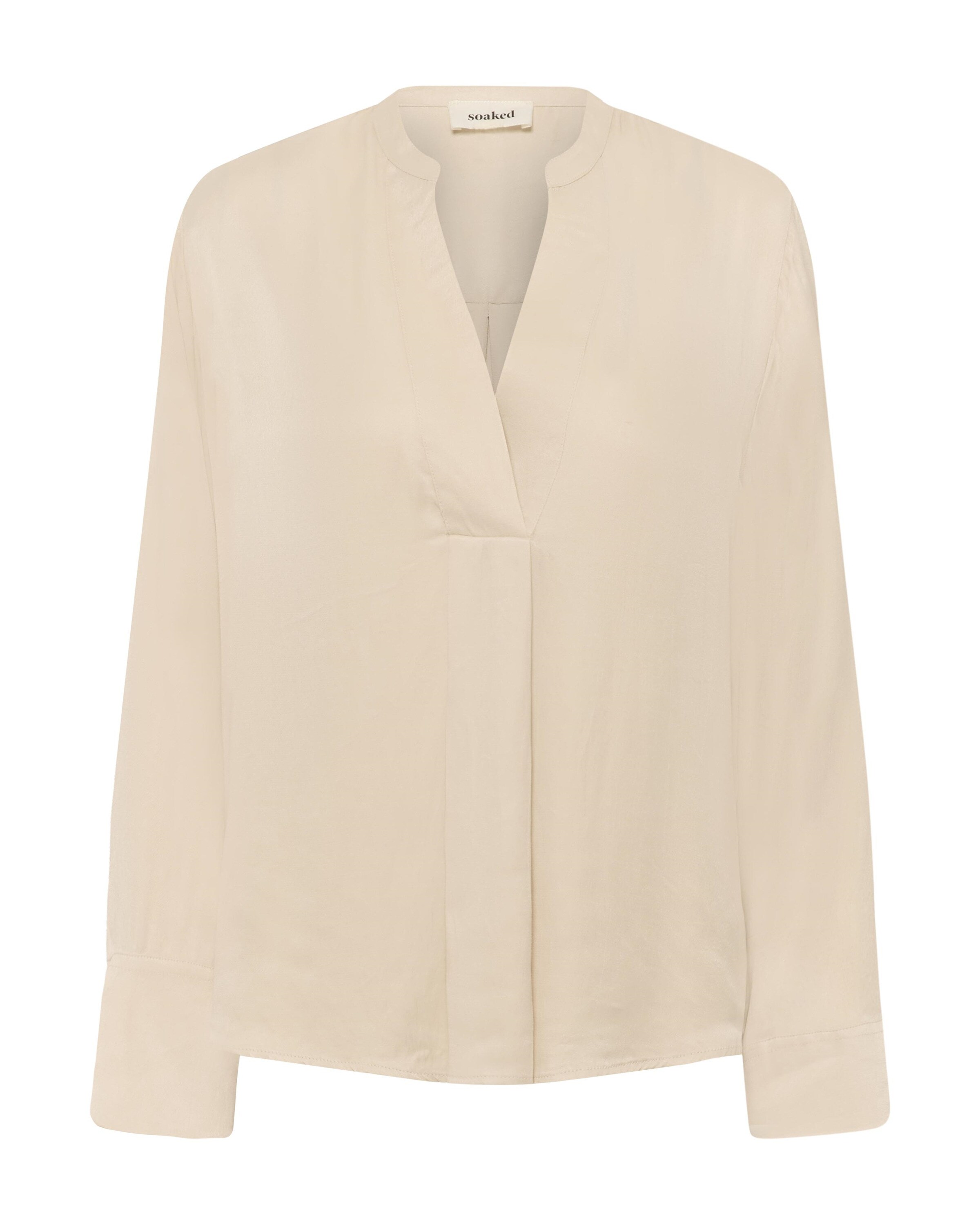 SOAKED IN LUXURY Bluse 'SLNadeya Albia' in Beige: Vorderseite