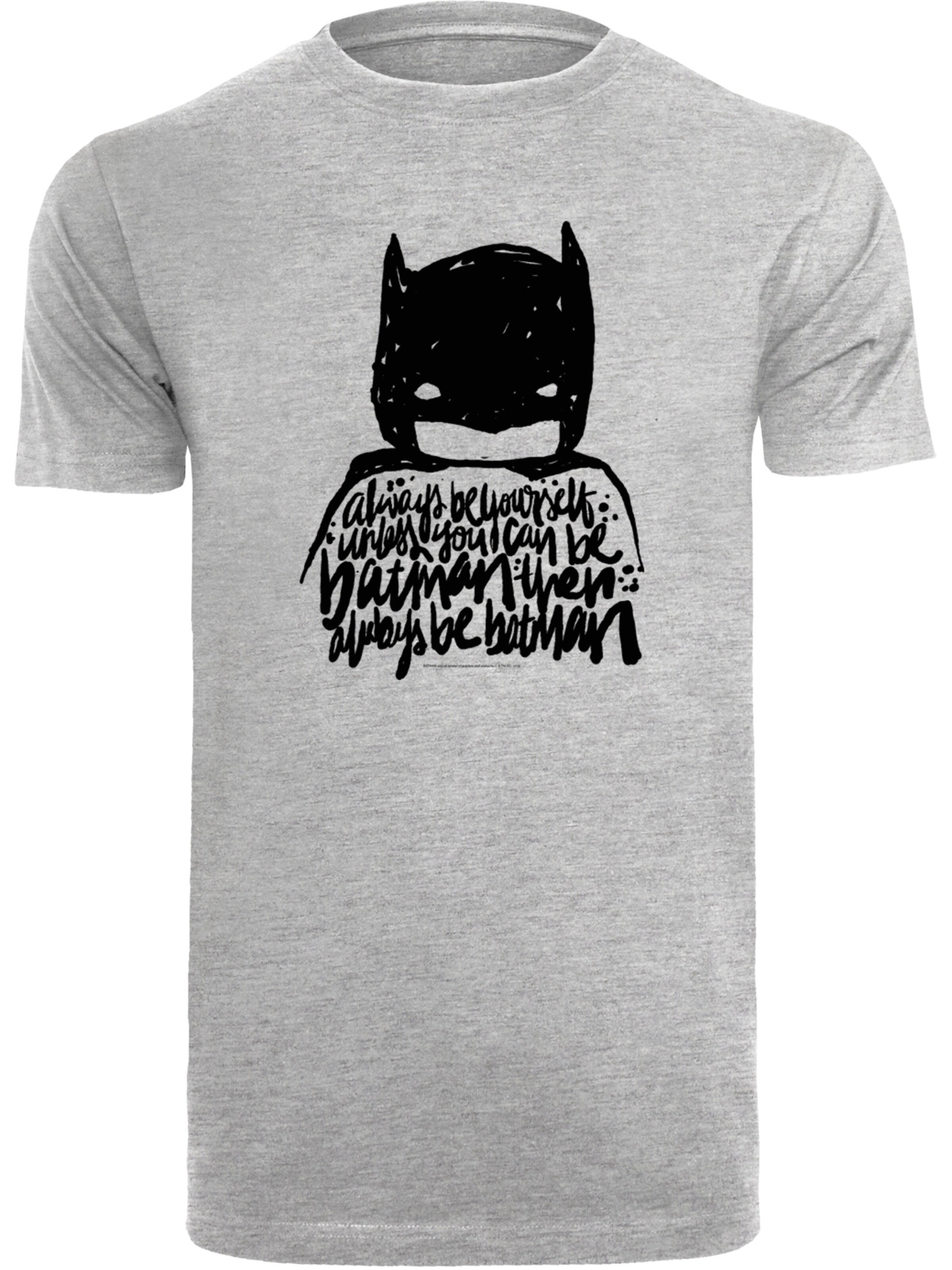 T-Shirt 'DC Comics Batman Always Be Yourself' F4NT4STIC en gris : devant
