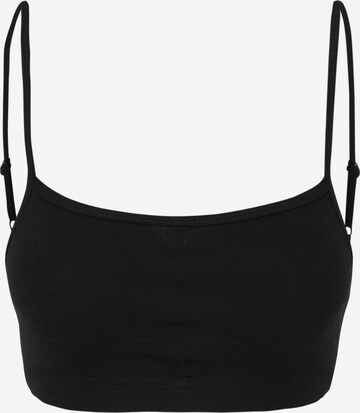 Reggiseno sportivo 'COSY' di super.natural in nero: frontale