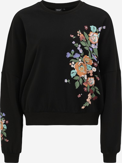 Only Tall Sweatshirt em verde / roxo claro / laranja / preto, Vista do artigo