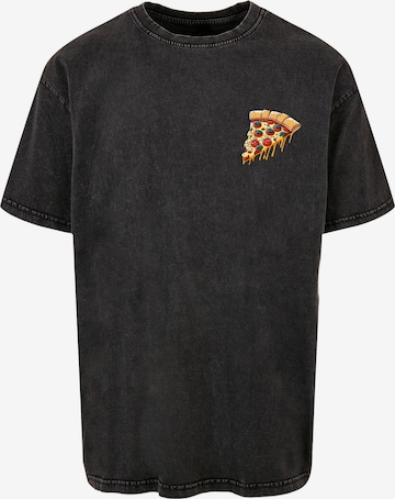 T-Shirt 'Pizza Comic' Merchcode en noir : devant