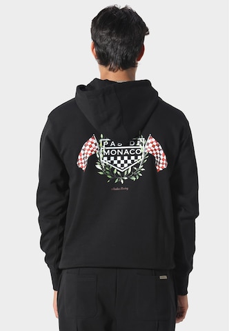 Sweat-shirt 'LA RACE' Pas De Monaco en noir : devant