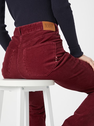 évasé Pantalon 'The Charm' SCOTCH & SODA en rouge