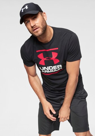 Tricou funcțional 'GL Foundation' de la UNDER ARMOUR pe negru: față