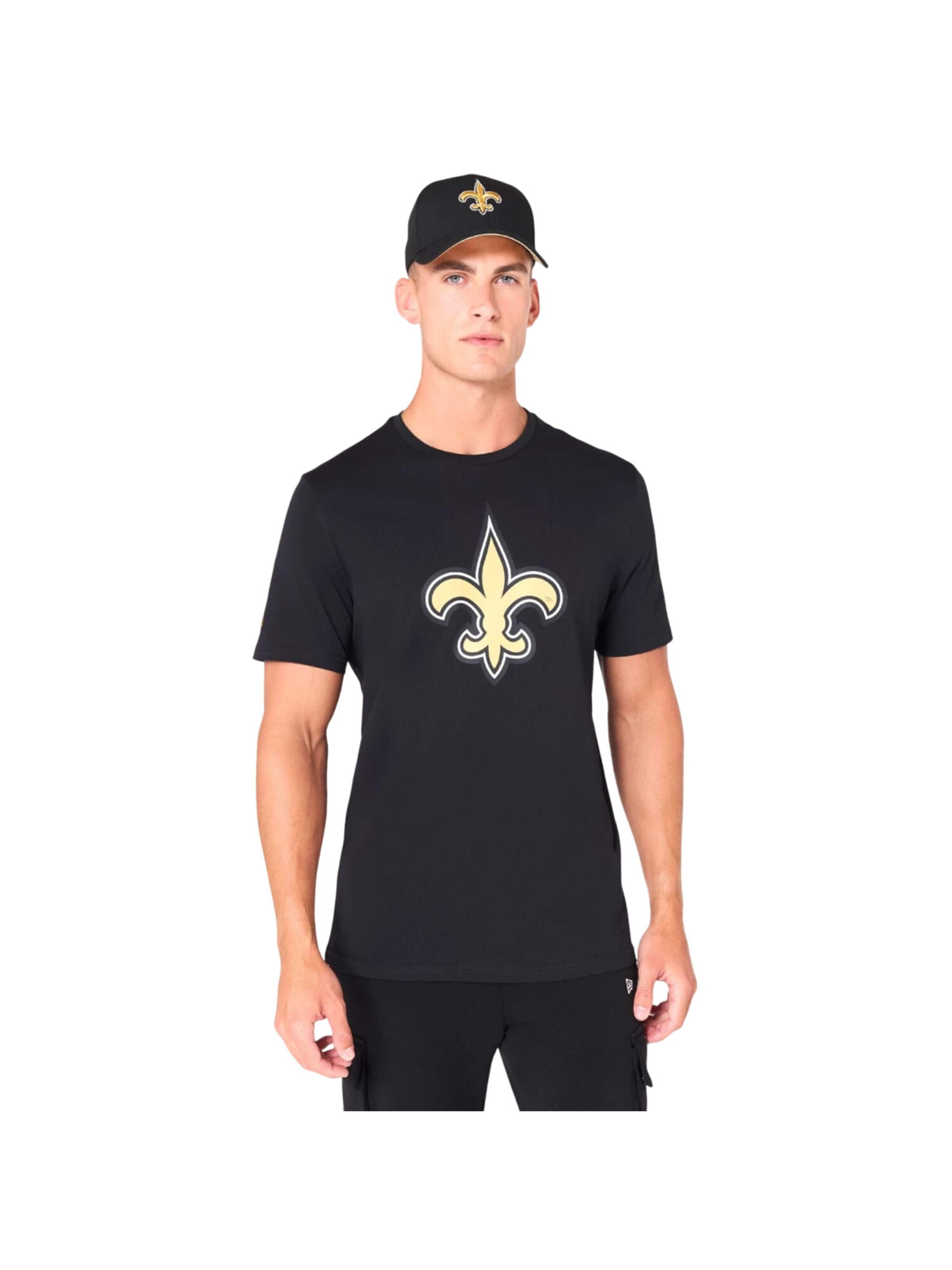 NEW ERA Shirt 'NFL New Orleans Saints' in Black: front