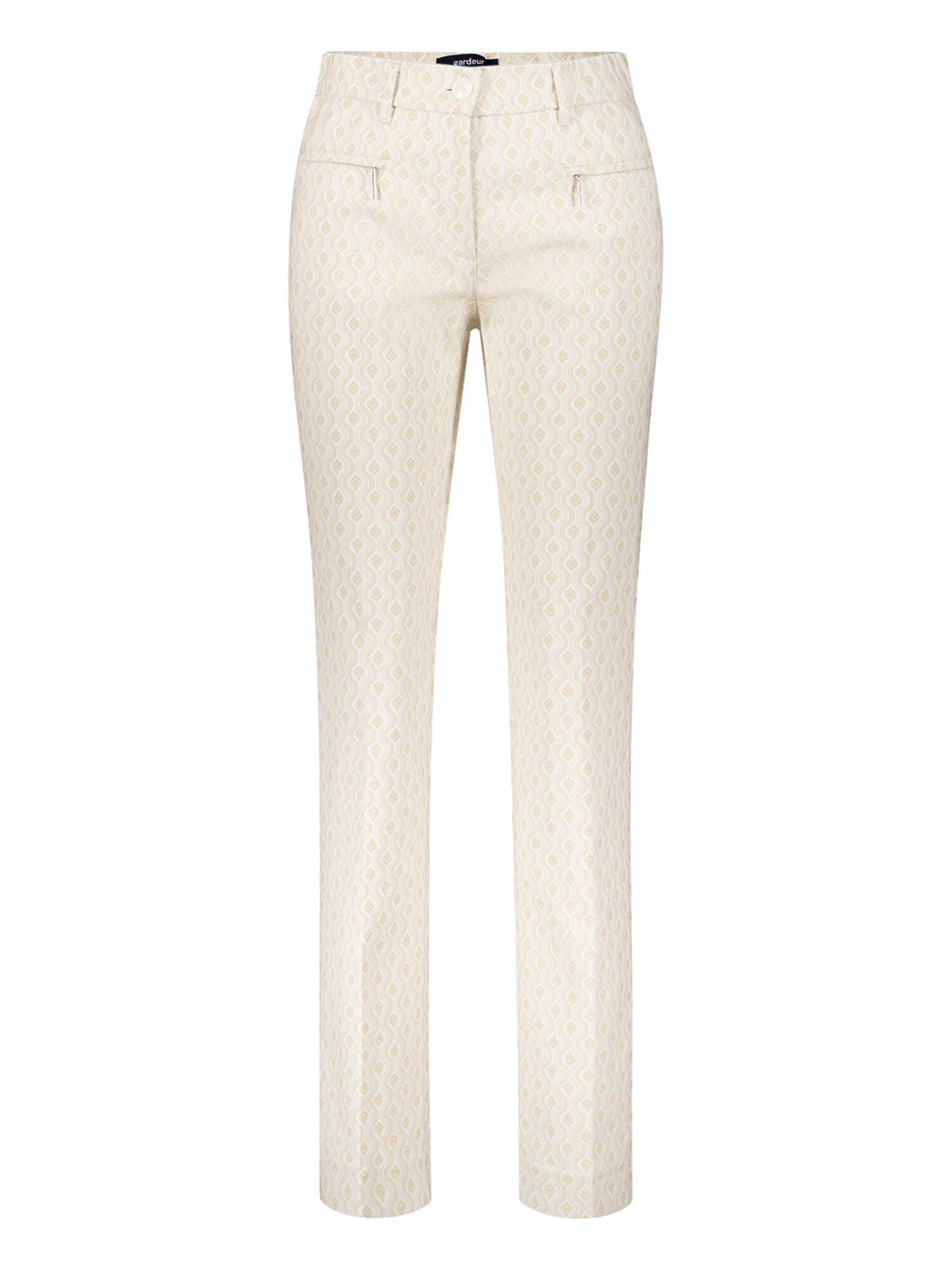 Gardeur Slimfit Hose 'ZENE51' in Beige: Vorderseite
