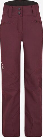 ZIENER Workout Pants 'Alin' in Red: front