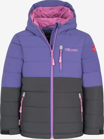 TROLLKIDS Winter Jacket in Purple: front