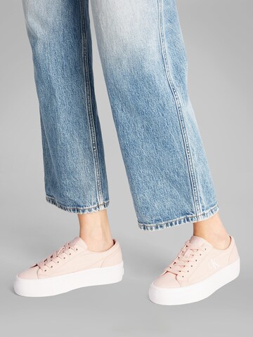 Calvin Klein Jeans Sneakers laag in Roze