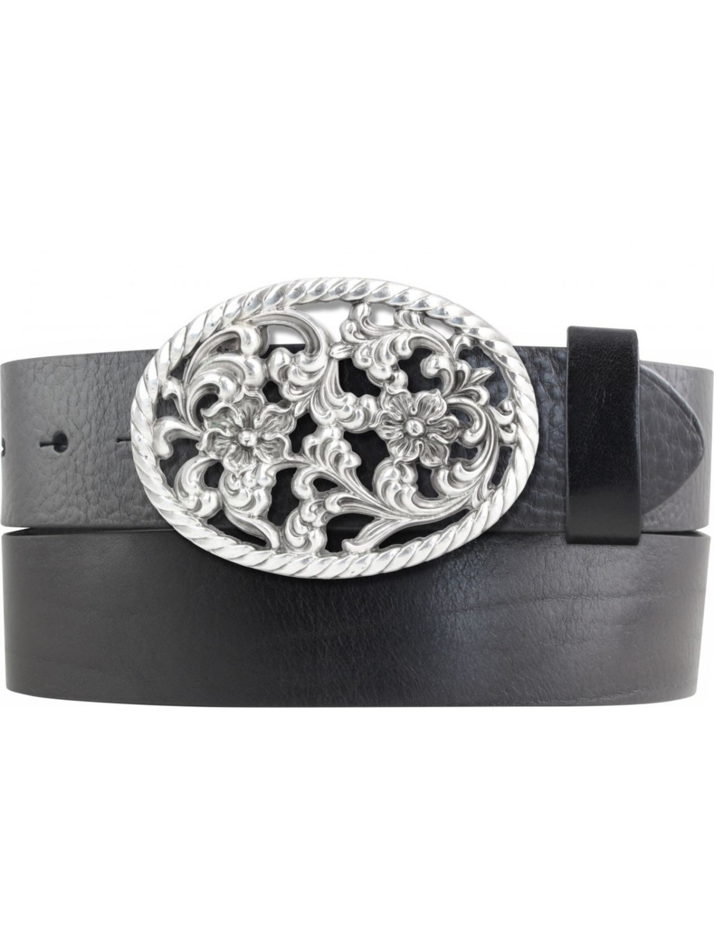 BELTINGER Gürtel 'Salernoo'‌‌‌‌‌ in Schwarz: Vorderseite